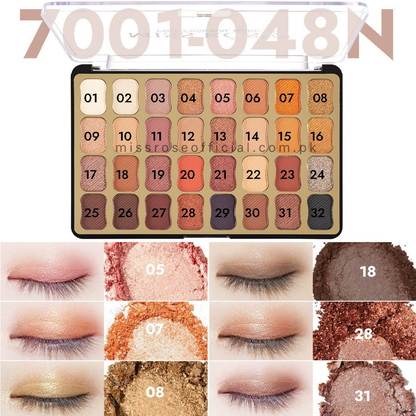 Miss Rose 32-Color Eyeshadows Palette