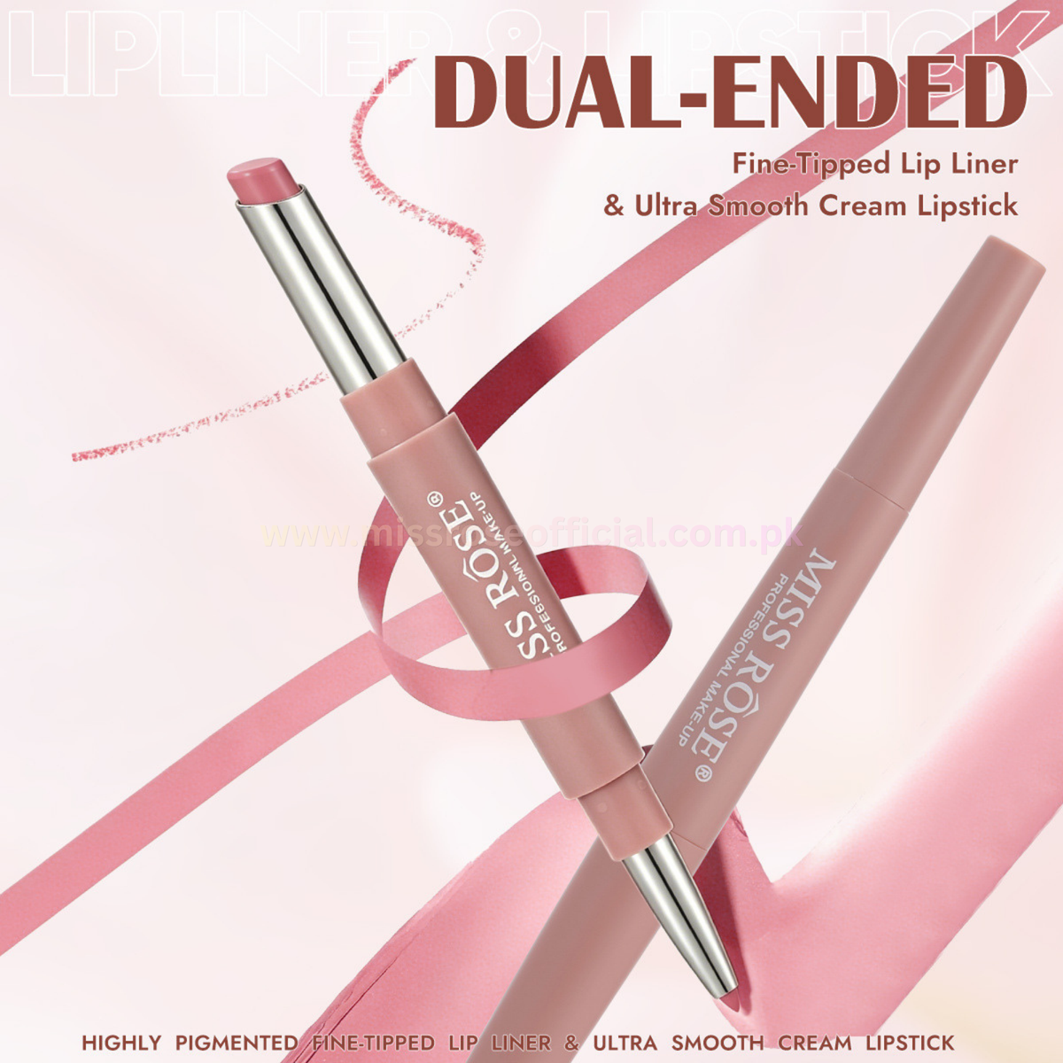 Dual Ended Lip Liner & Lipstick (Red)