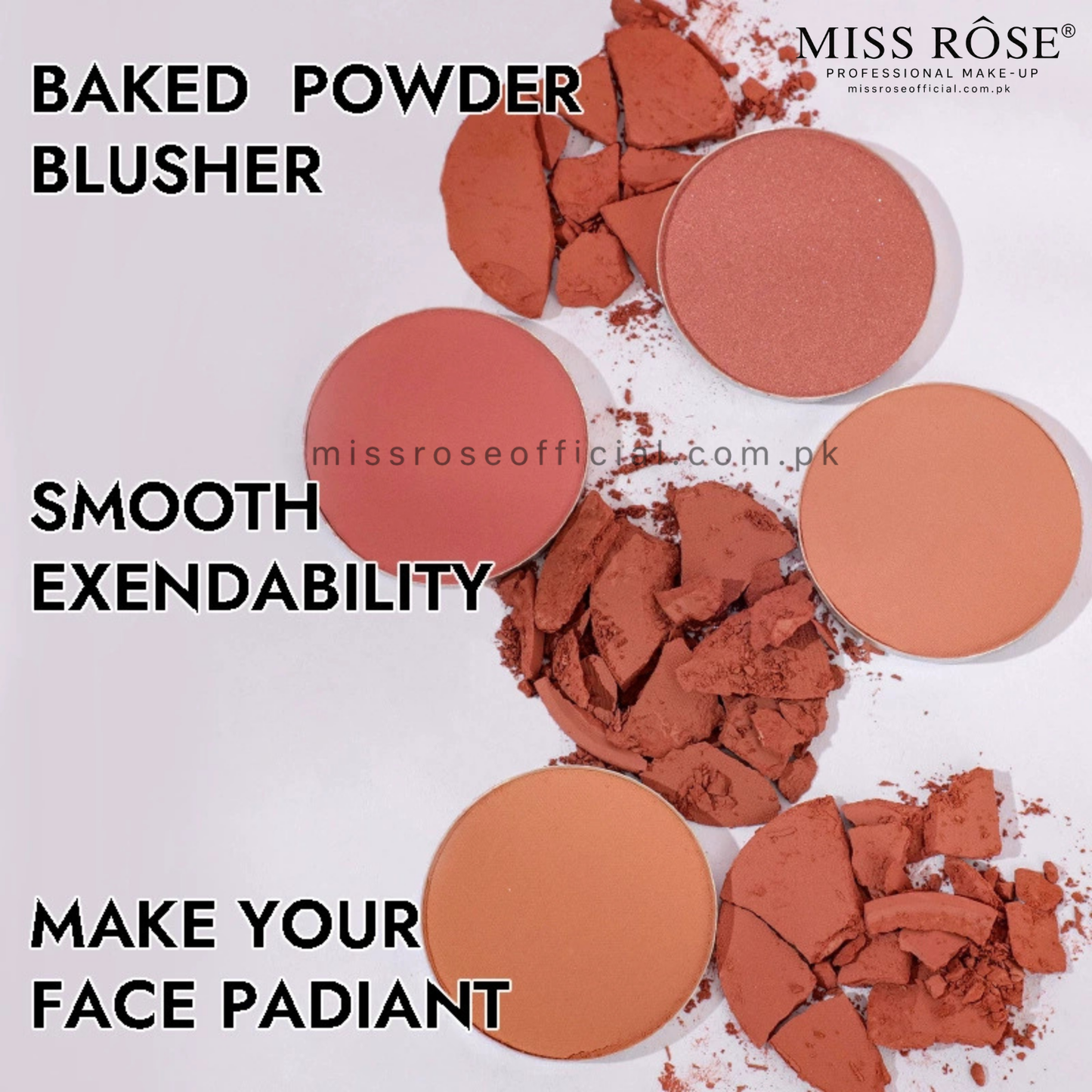 MISS RÔSE®  10-Color Blushers Palette