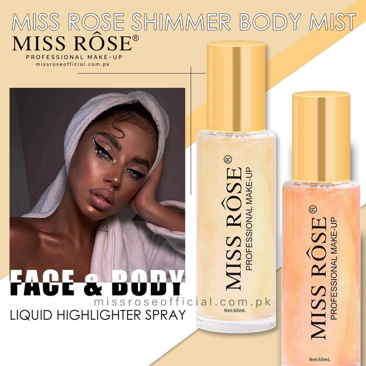 MISS RÔSE® BODY SHIMMER MIST