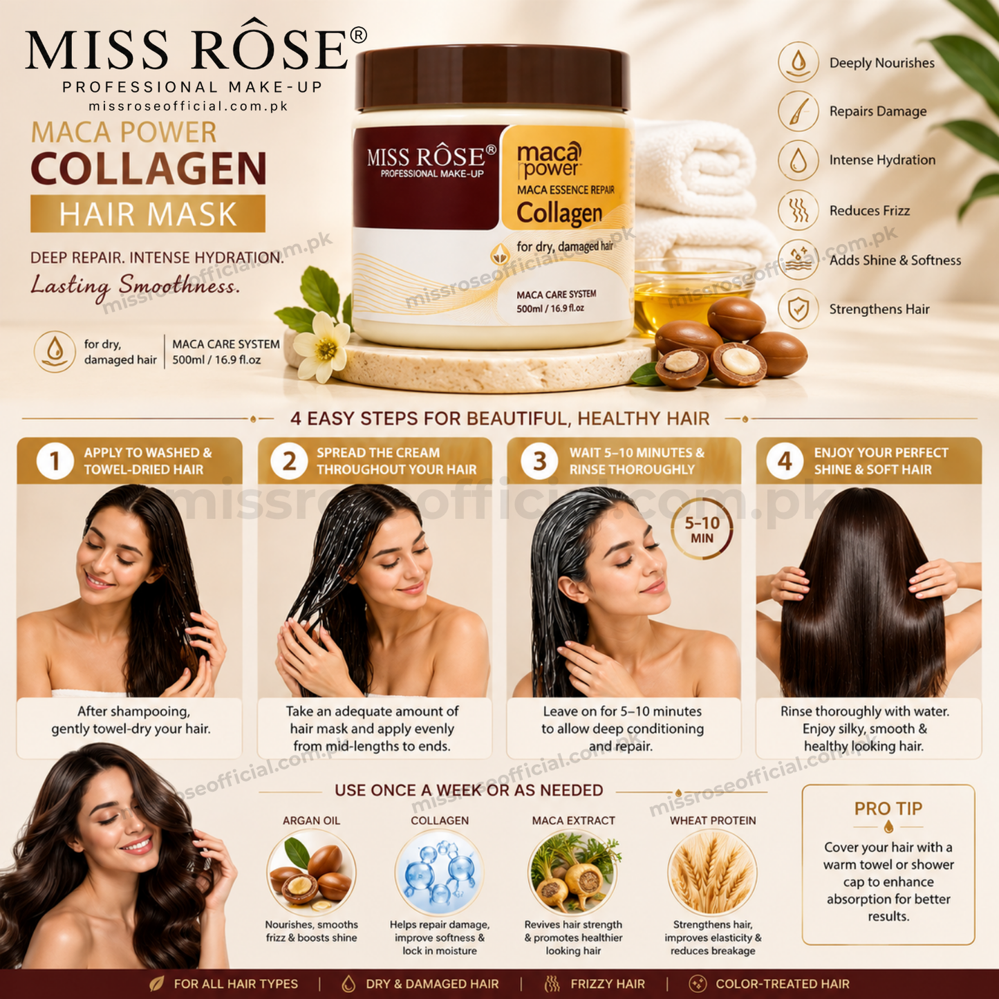 Miss Rose Collagen Hair Mask