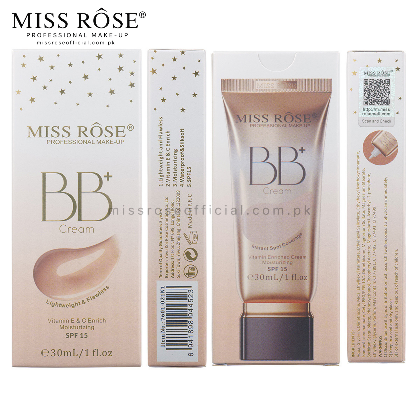 MISS RÔSE® BB+ Cream