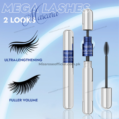 MISS RÔSE® Mega Lashes Mascara 2 Looks – Black