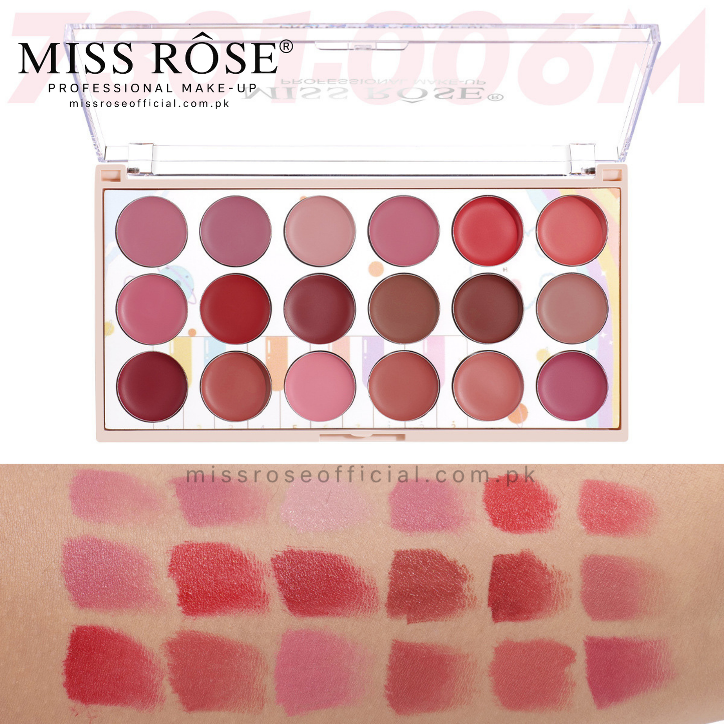 Miss Rose 18 Color Lipstick Kit (NEW)