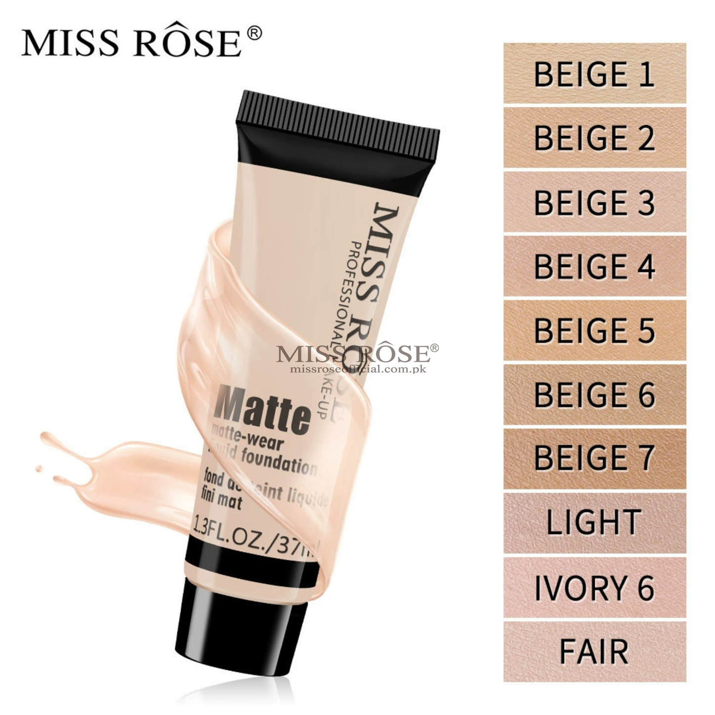 Miss Rose Full Coverage Matte Foundation
