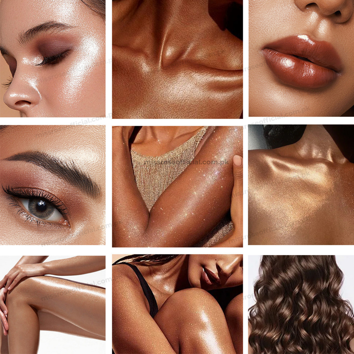 MISS RÔSE® 6 Color Glow Highlighter Palette