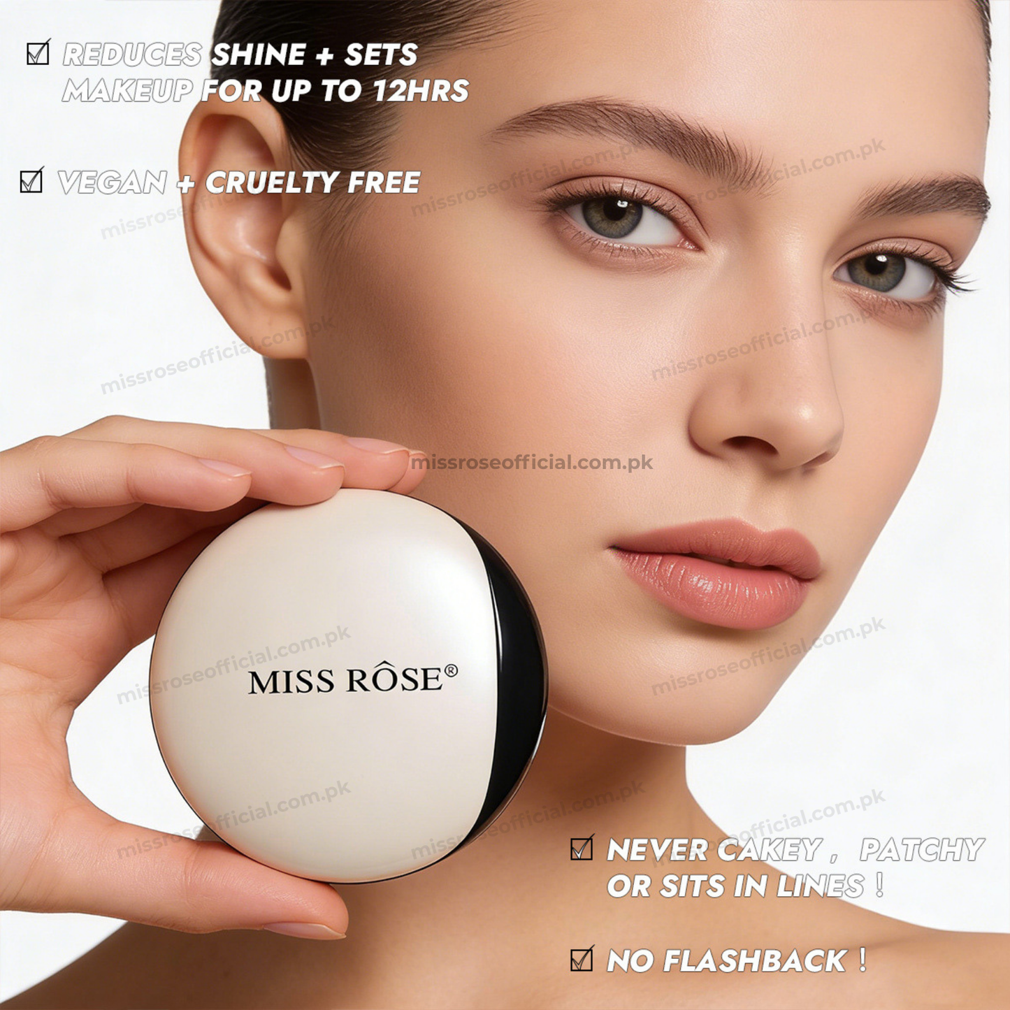 MISS RÔSE 2-in-1 Dual Tone Compact Powder
