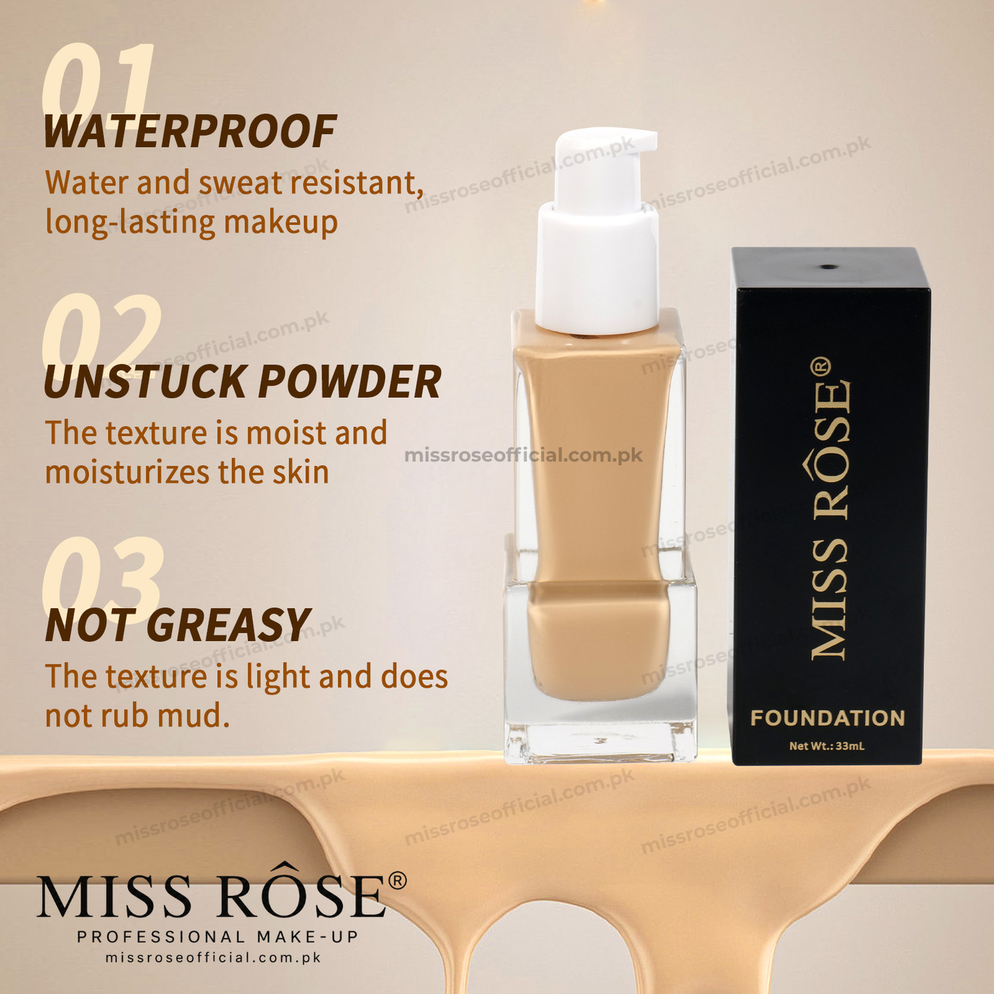 MISS RÔSE® Super Docile Foundation