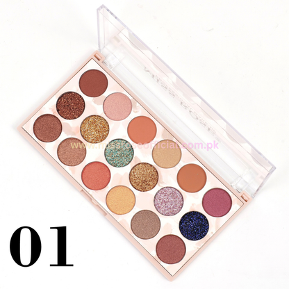 Eyeshadow & Glitter Palette 18 Colors