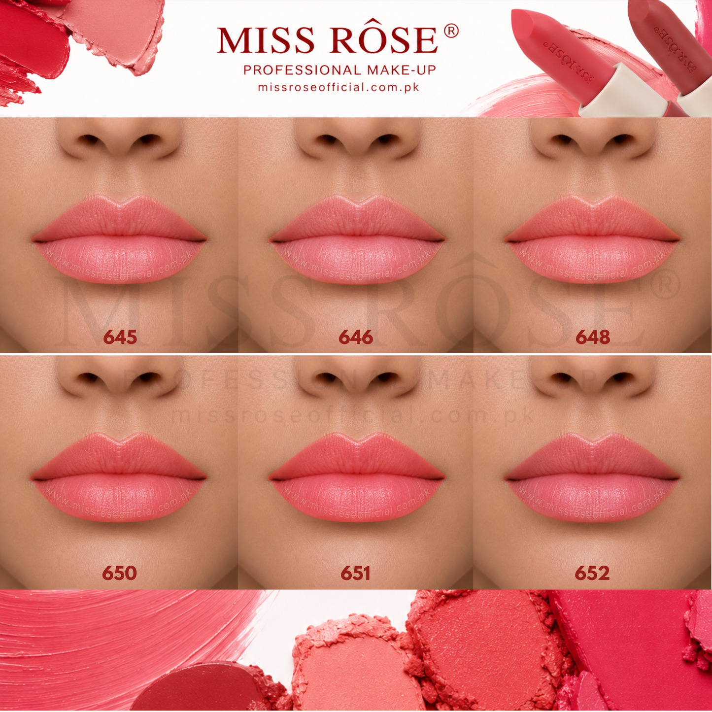 Azure Sky & Vermilion Lipstick