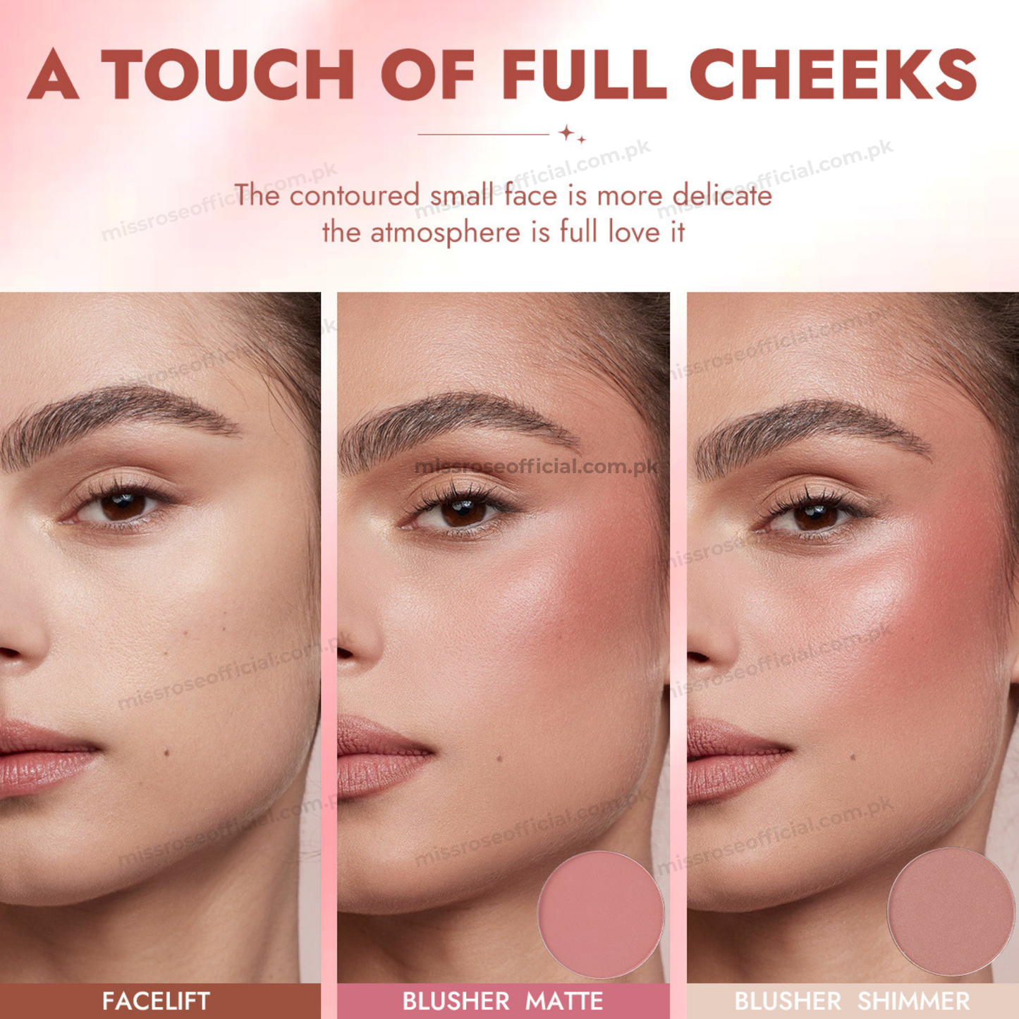Miss Rose 8 Color Blush Palette