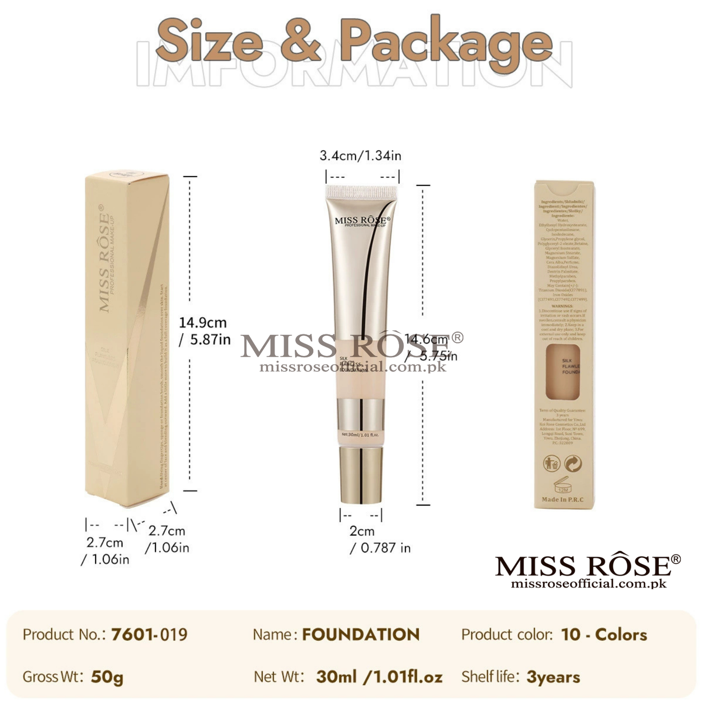 Miss Rose Silk Flawless Foundation
