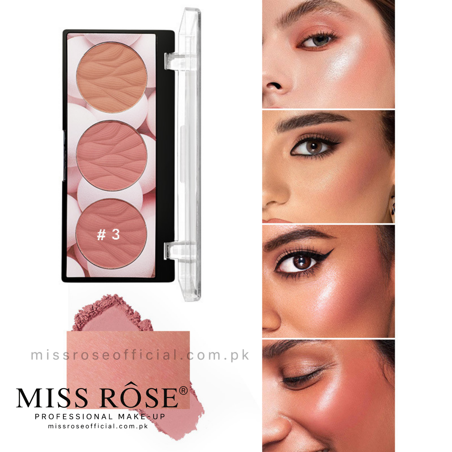 Miss Rose® 3 Color Blush