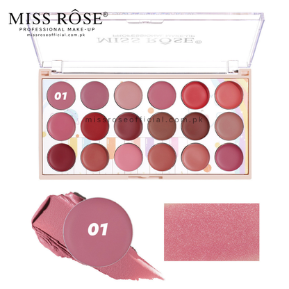 Miss Rose 18 Color Lipstick Kit (NEW)