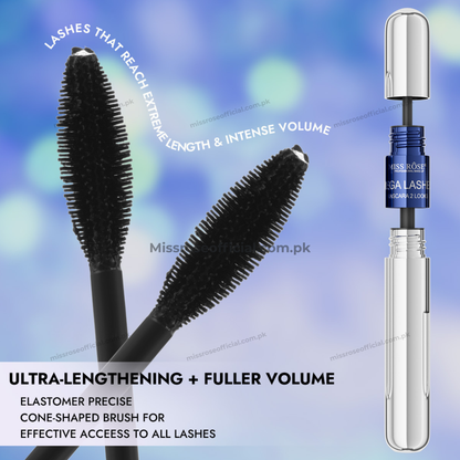 MISS RÔSE® Mega Lashes Mascara 2 Looks – Black