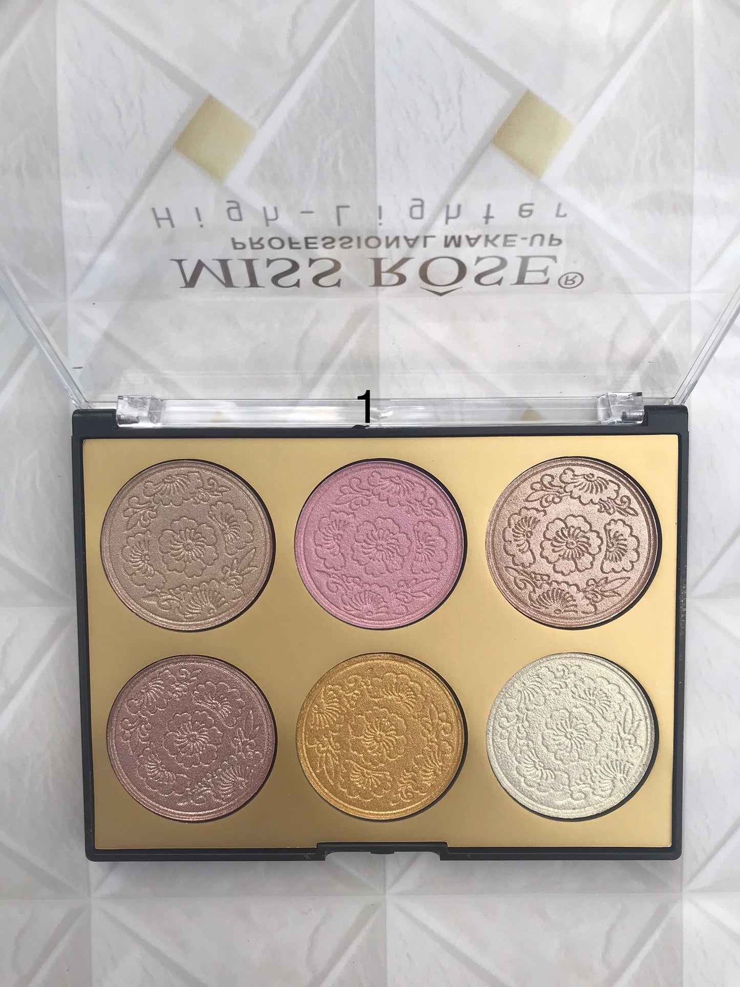 Miss Rose 6-Color Glow Highlighter Palette