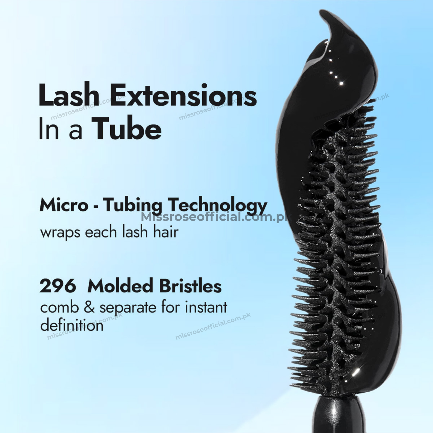 MISS RÔSE® Mega Lashes Mascara 2 Looks – Black