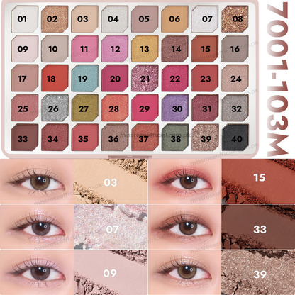 MISS RÔSE® 40-Color Eyeshadow Palette