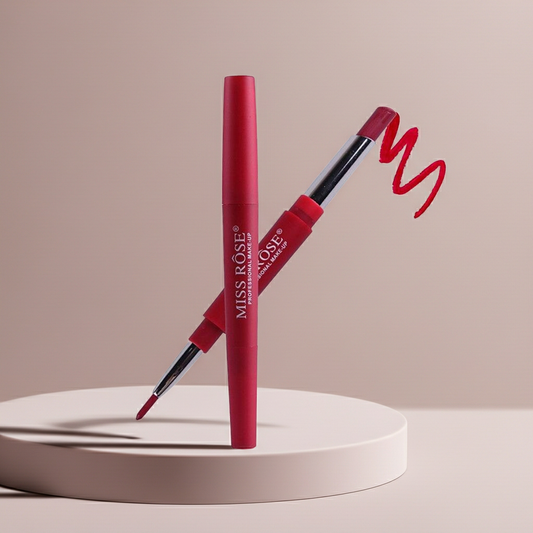 MISS ROSE Lip Liner Duo Stick (Red)