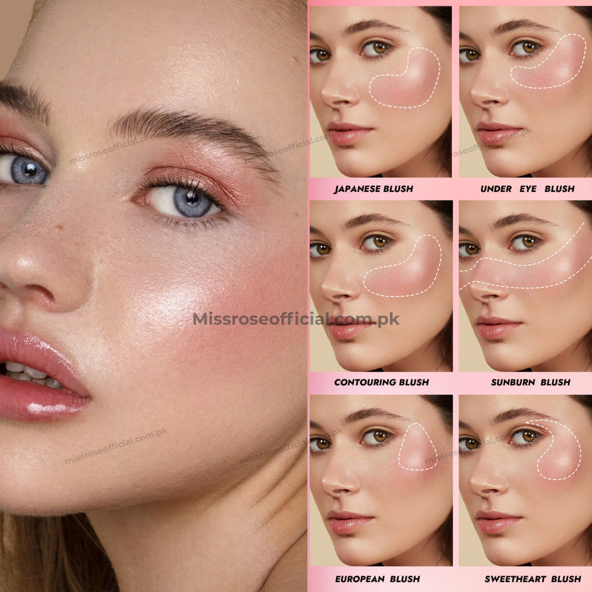 MISS RÔSE® Blusher – Buildable Powder Blush