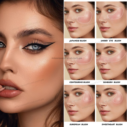 Miss Rose 8 Color Blush Palette