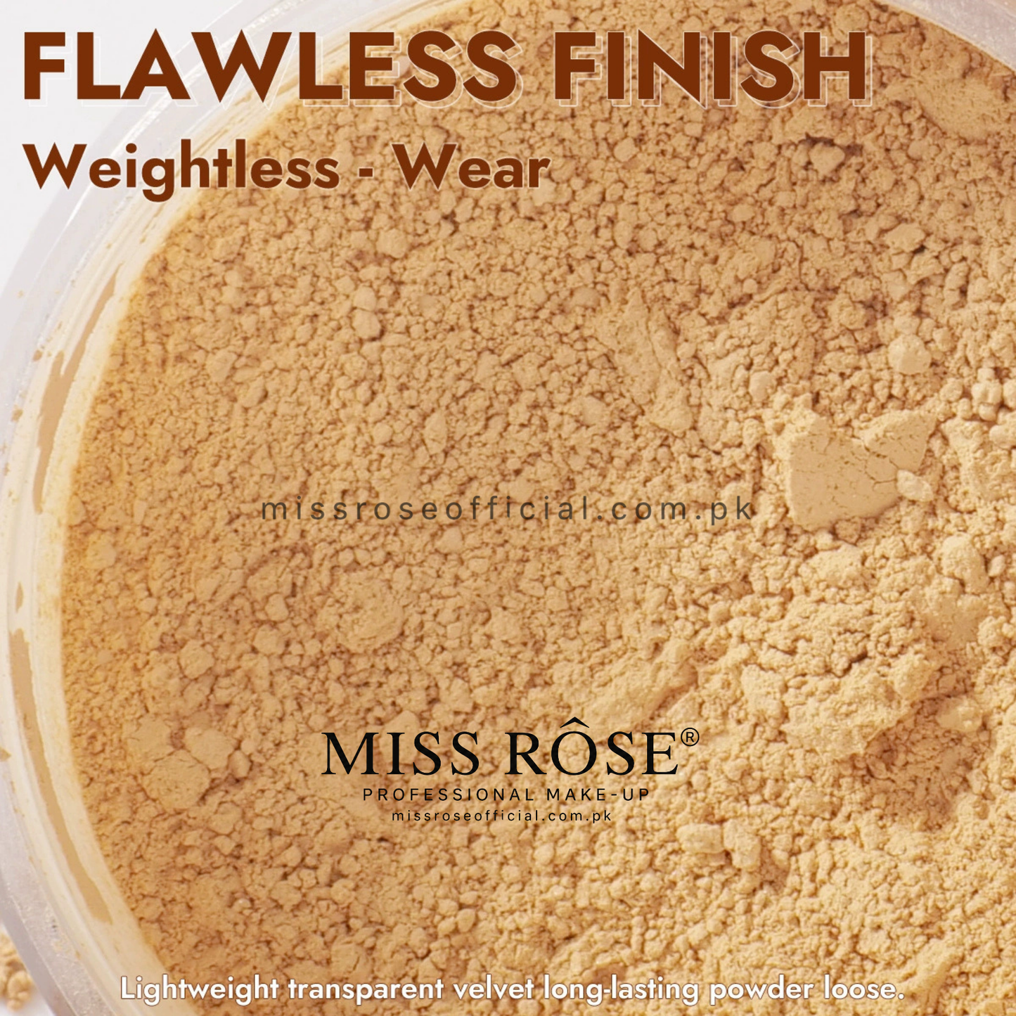 Miss Rose Silky and Soft Matte Loose Powder