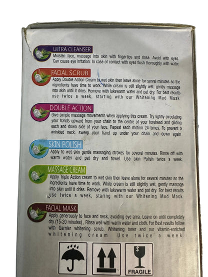 Derma Glow Whitening Herbal Facial Complete Facial For Your Skin (6 Step Kit)