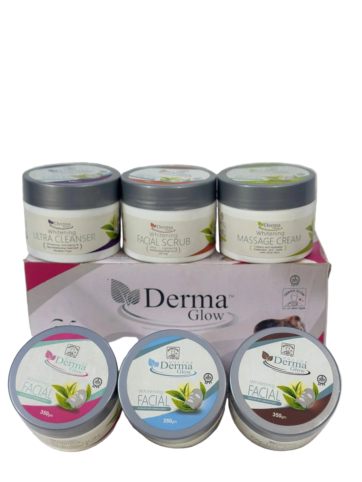 Derma Glow Whitening Herbal Facial Complete Facial For Your Skin (6 Step Kit)