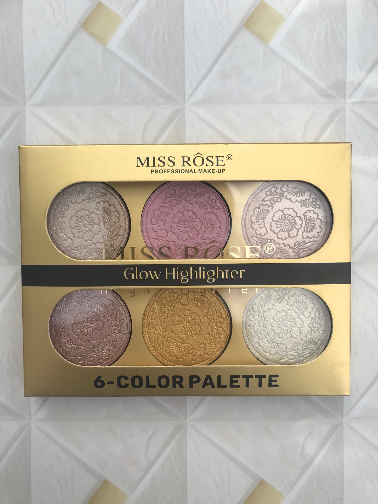 Miss Rose 6-Color Glow Highlighter Palette