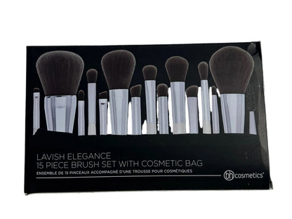 BH Lavish Elegance 15 Piece Brush Set With Cosmetic Bag