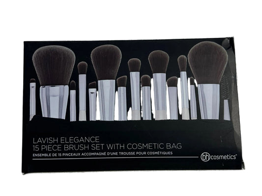 BH Lavish Elegance 15 Piece Brush Set With Cosmetic Bag