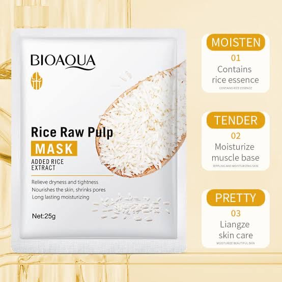 BIOAQUA Rice Raw Pulp Maska