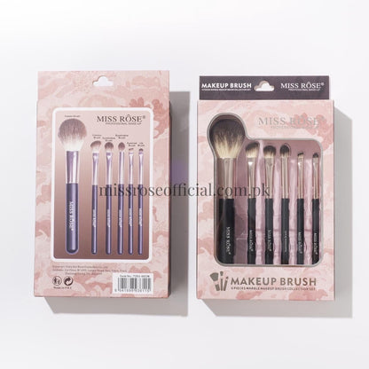 Miss Rose 6 Piece Marble Makeup Brush set