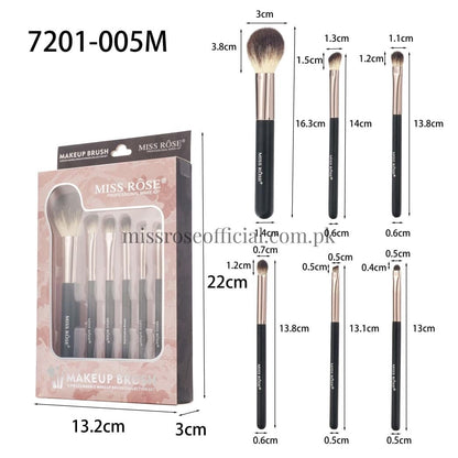 Miss Rose 6 Piece Marble Makeup Brush set