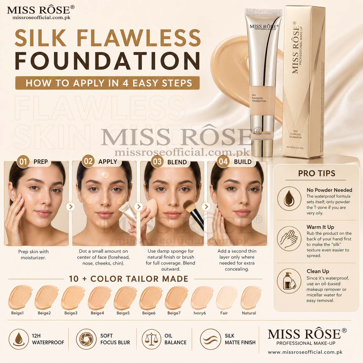 Miss Rose Silk Flawless Foundation