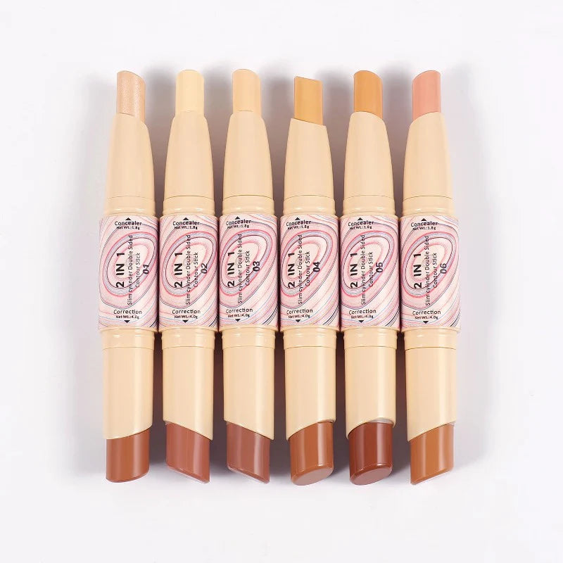 Miss Rose Slim Cylinder Double Sided Contour Stick