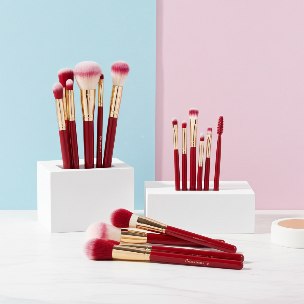 bh cosmetics 12 Piece Face & Eye Brush Set With Bag