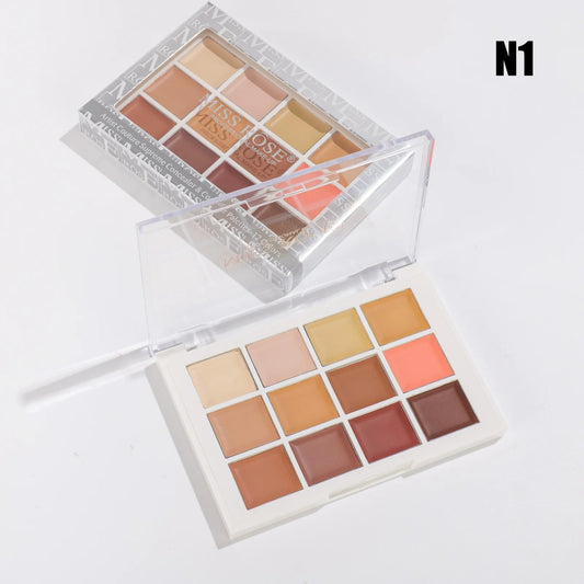 Miss Rose 12 Colors Concealer & Contour Palettes