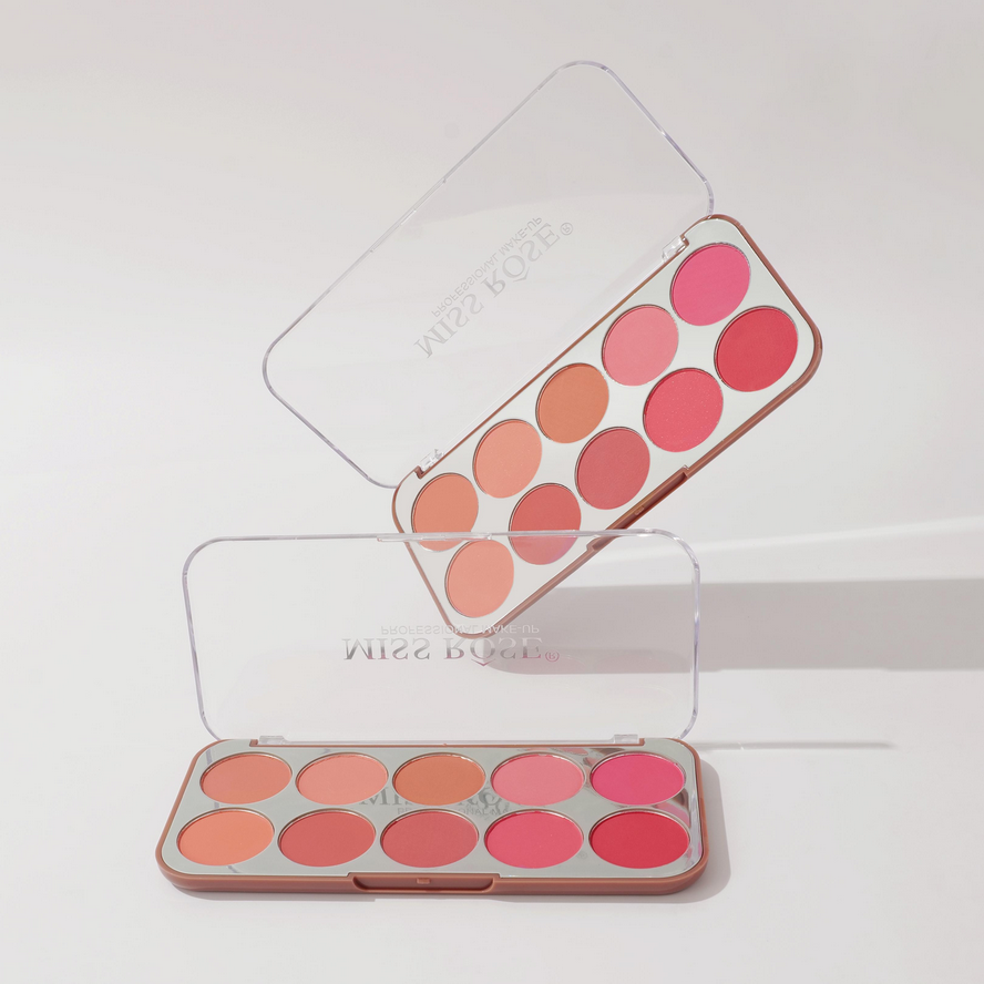 Miss Rose 10-Color Blushers Palette