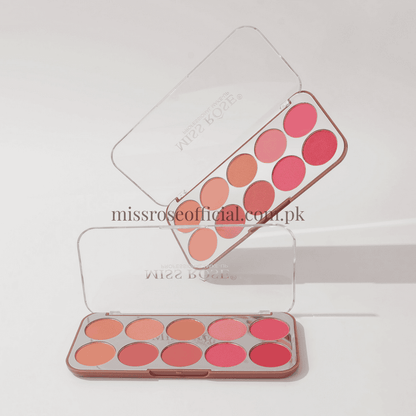 MISS RÔSE®  10-Color Blushers Palette