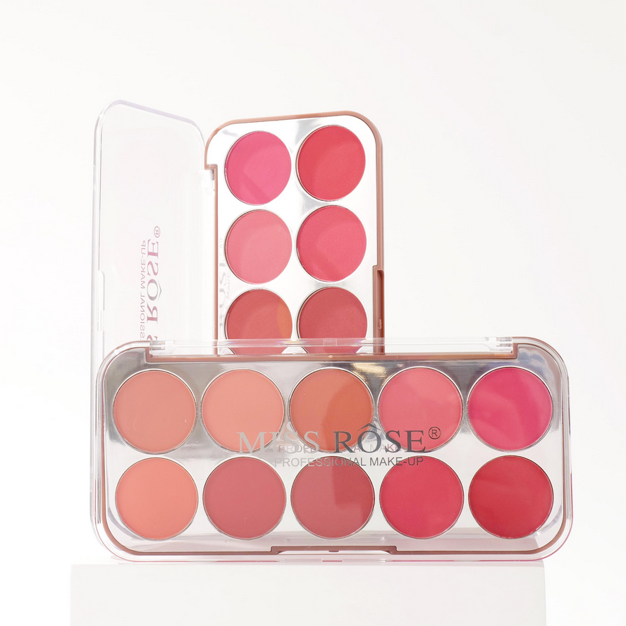 Miss Rose 10-Color Blushers Palette