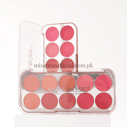 MISS RÔSE®  10-Color Blushers Palette