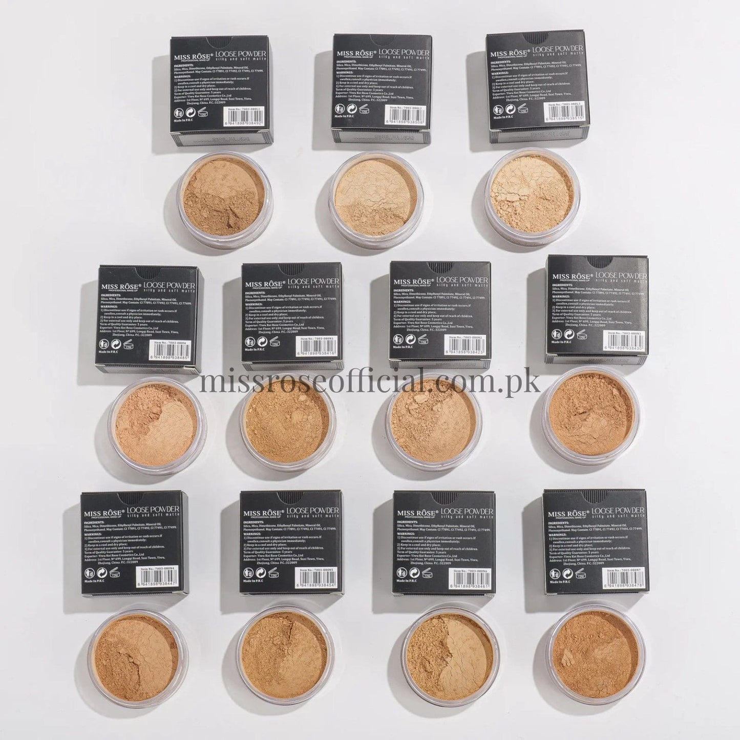 Miss Rose Silky and Soft Matte Loose Powder