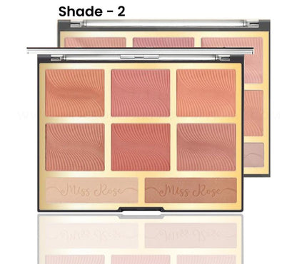 Miss Rose 6-Color Blush and 2-color Bronzer  (New)