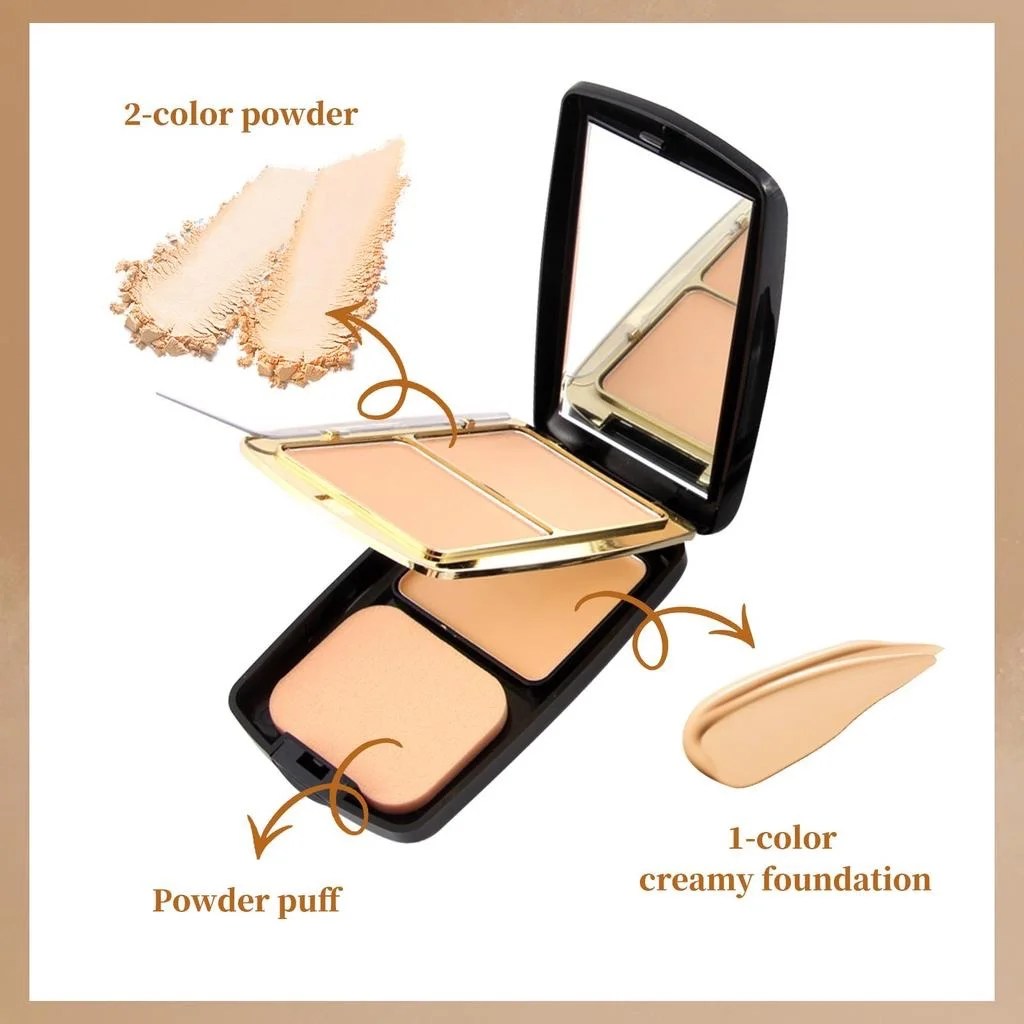 Miss Rose 2-Color Powder & 1-Color Creamy Foundation