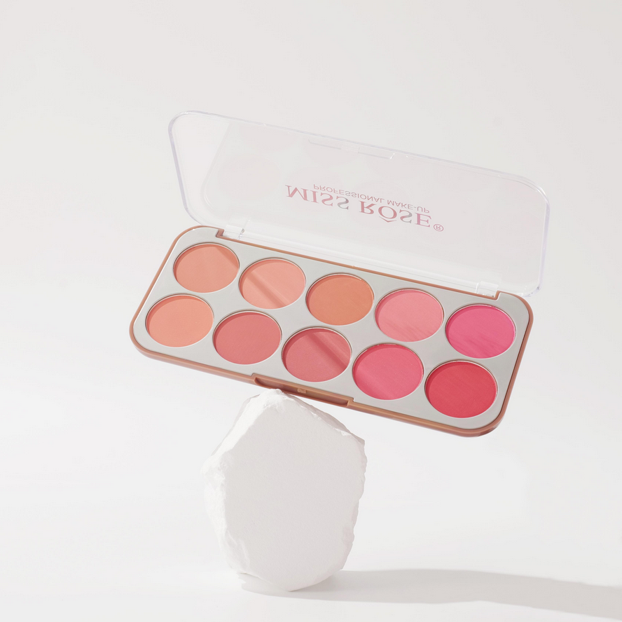Miss Rose 10-Color Blushers Palette