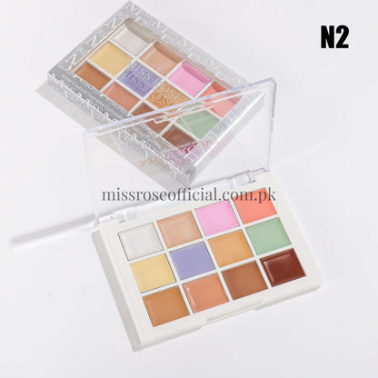Miss Rose 12 Colors Concealer & Contour Palettes