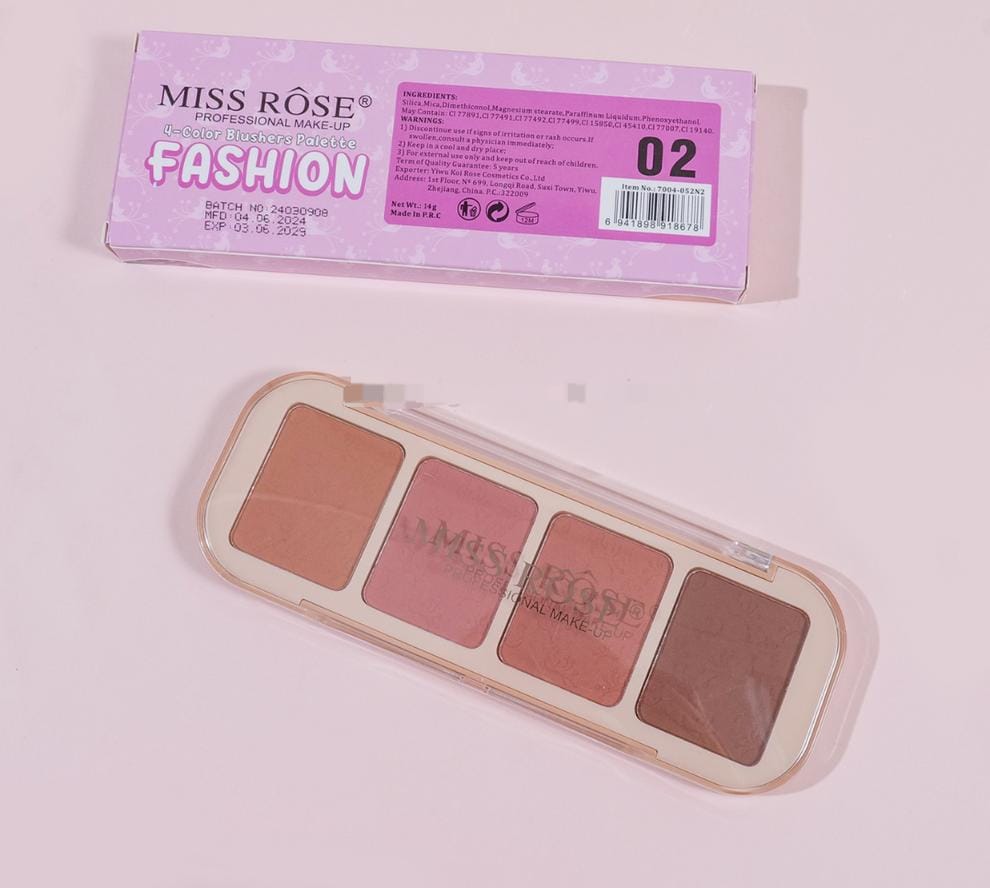 Miss Rose 4 Color Blushers