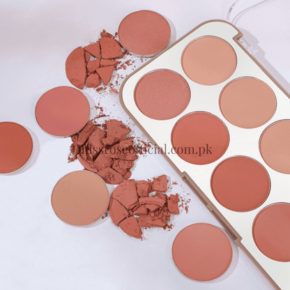 MISS RÔSE®  10-Color Blushers Palette