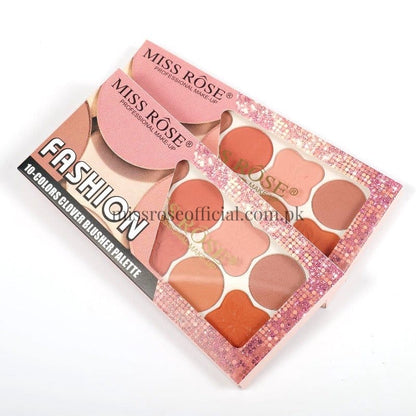Miss Rose Fashion 10-Colors Clover Blusher Palette